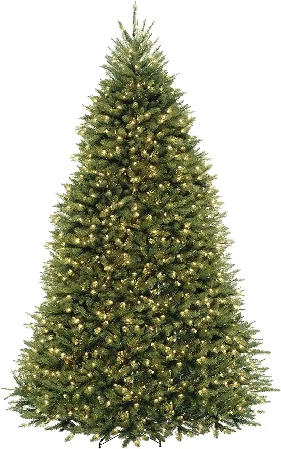 

National Tree Company Dunhill Fir Artificial Tree, 9 Ft, Dual Colored Lights storage shed
