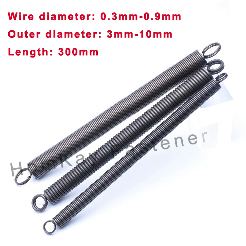 1/2/3/5/10 Pcs Length 300mm Sping Steel Dual Hook Long Expansion Tension Spring WD 0.3-0.9mm*OD 3-10mm Hardware Accessories
1/2/3/5/10 Pcs Length 300mm Sping Steel Dual Hook Long Expansion Tension Spring WD 0.3-0.9mm*OD 3-10mm Hardware Accessories