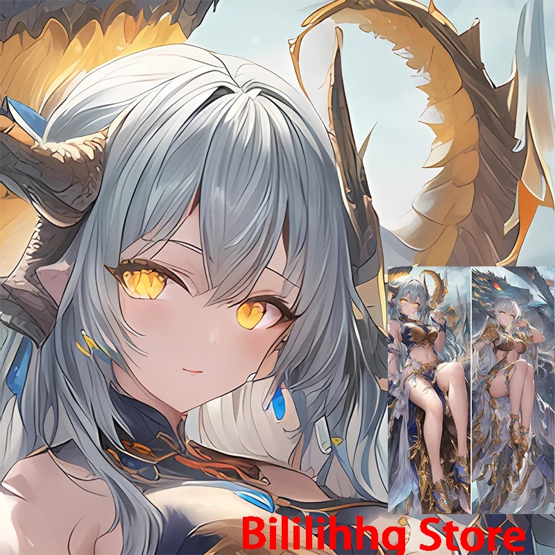 Dakimakura anime дакимакура Подушка Dakimakura с двусторонним принтом аниме «дракон», наволочка для тела в натуральную величину, для взрослых