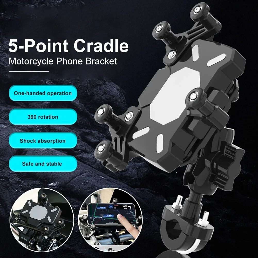 1PCS Universal Motorcycle Phone Holder 360 Degree Rotatable Electric Bicycle Phone Stand Bracket For IPhone HUAWEI Xiaomi
1PCS Universal Motorcycle Phone Holder 360 Degree Rotatable Electric Bicycle Phone Stand Bracket For IPhone HUAWEI Xiaomi