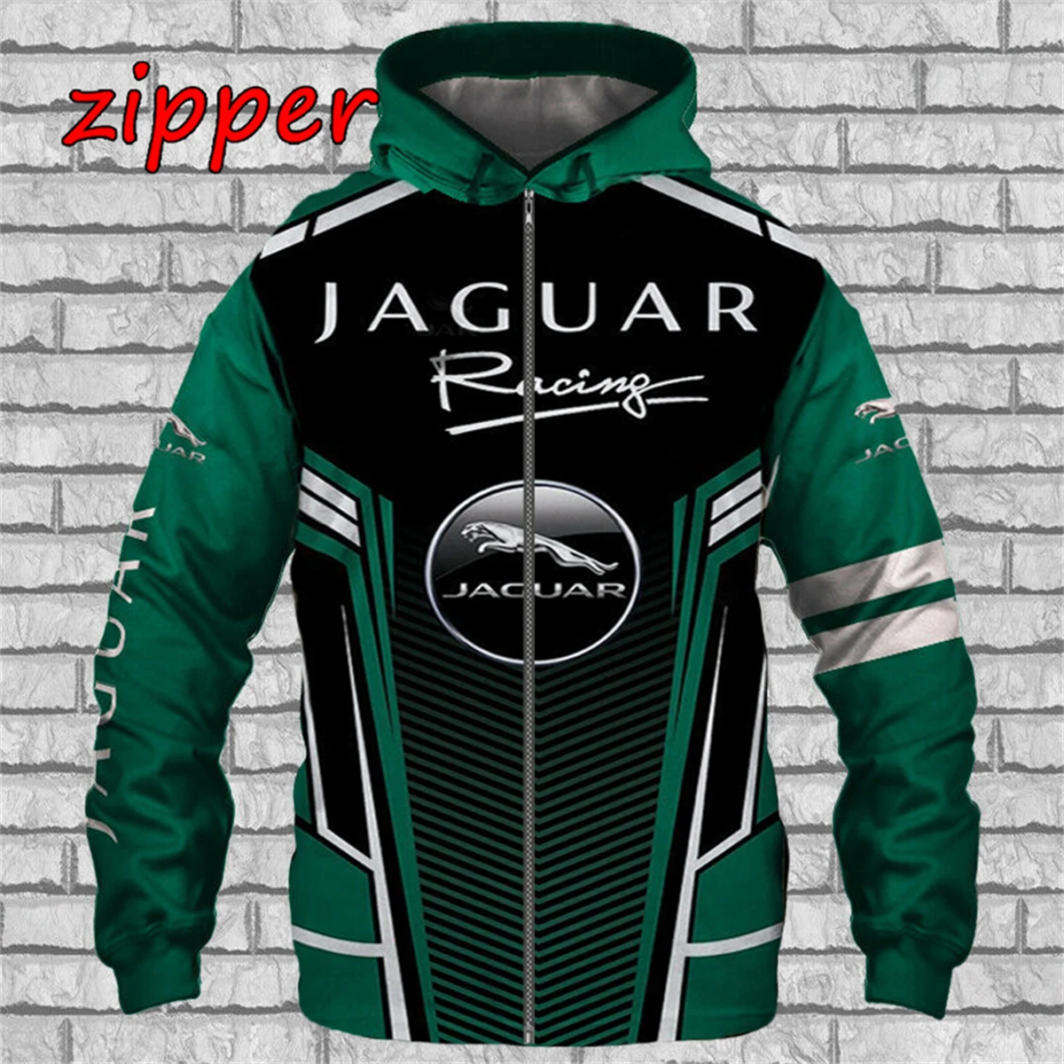 2024 Fashion Jaguar 3D Printed Men's Hoodie Street Sports Style Zipper Sweater Oversized Hoodie 2024 Fashion Jaguar 3D Printed Men's Hoodie Street Sports Style Zipper Sweater Oversized Hoodie