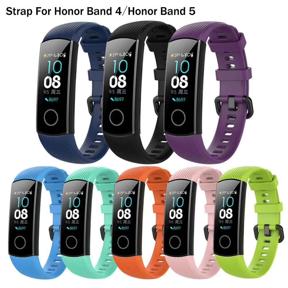 Silicone Watch Strap For Huawei Honor Band 5 4 Smart Watch Bracelet Replacement Wristband For Honor Band 5 WatchBands
Silicone Watch Strap For Huawei Honor Band 5 4 Smart Watch Bracelet Replacement Wristband For Honor Band 5 WatchBands