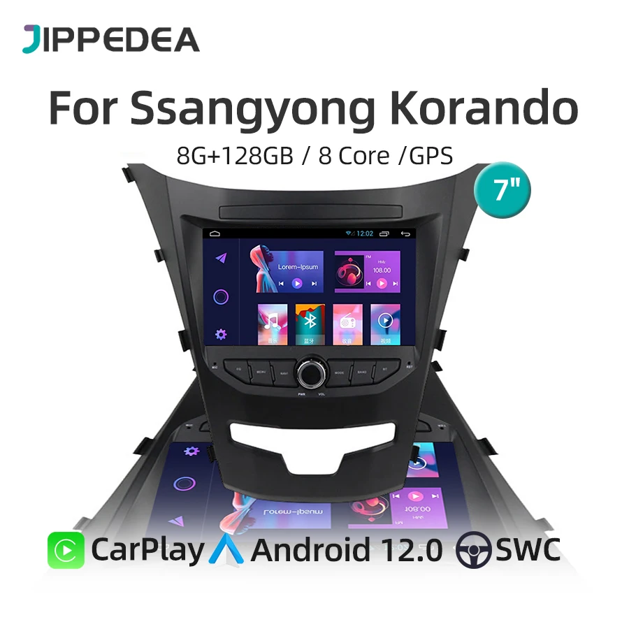 Android 12.0 Auto Radio 7" Car Multimedia Player For Ssangyong Korando 2014-2015 CarPlay GPS Navigation 4G SWC DSP Stereo Audio
Android 12.0 Auto Radio 7" Car Multimedia Player For Ssangyong Korando 2014-2015 CarPlay GPS Navigation 4G SWC DSP Stereo Audio