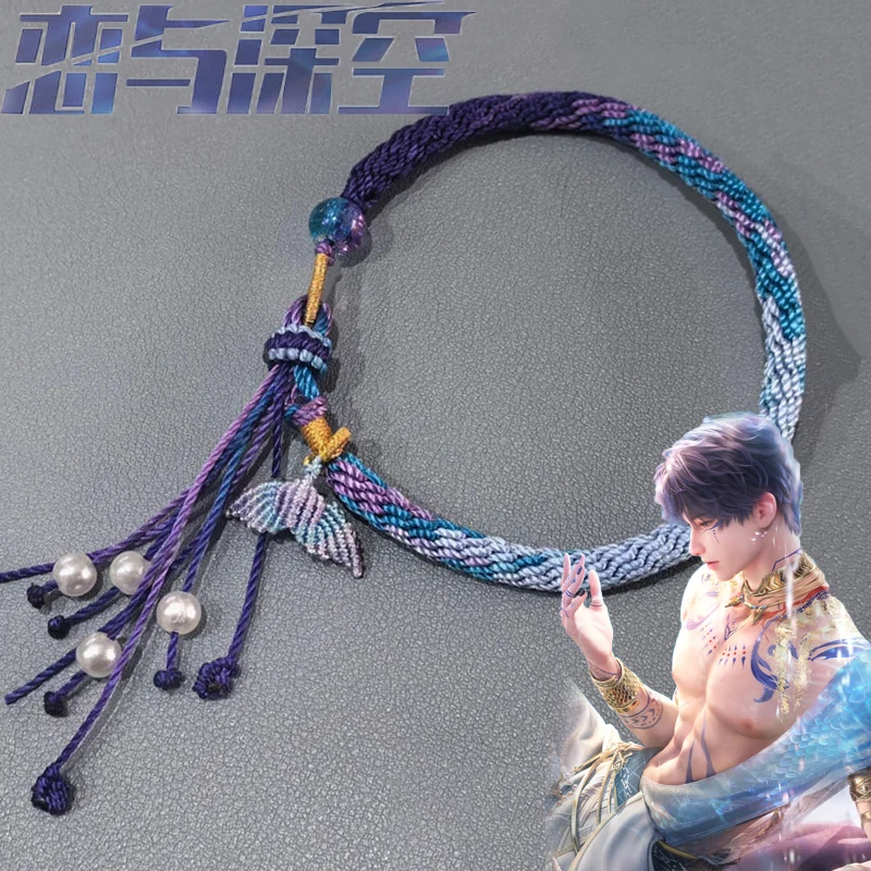 Game Love and deepspace Rafayel Cosplay Bracelets Unisex Pearl Fishtail Pendant Woven Rope Hand Chain Jewelry Accessory Gifts
Game Love and deepspace Rafayel Cosplay Bracelets Unisex Pearl Fishtail Pendant Woven Rope Hand Chain Jewelry Accessory Gifts