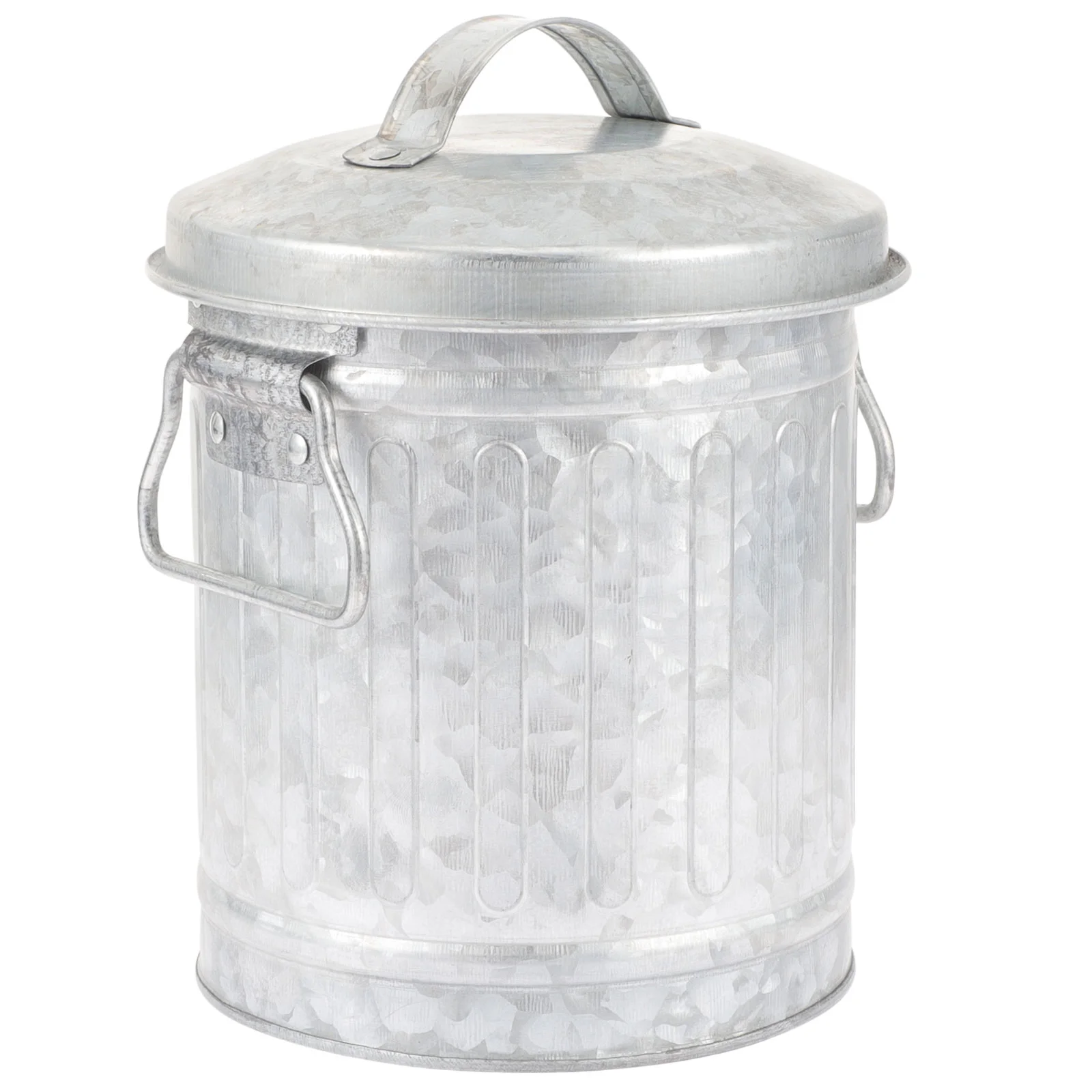 

Possible output: "Ash Bucket Lid Galvanized Iron Metal Fireplace Charcoal Can Coal Small Trash Pen Storage Kitchen Compost Bin