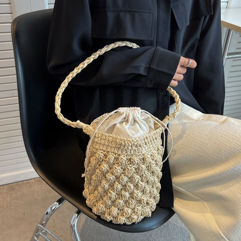 Handmade Drawstring Bucket Crossbody Bag 3 S9b3d8f66d06542728f483a01f6a761c5i
