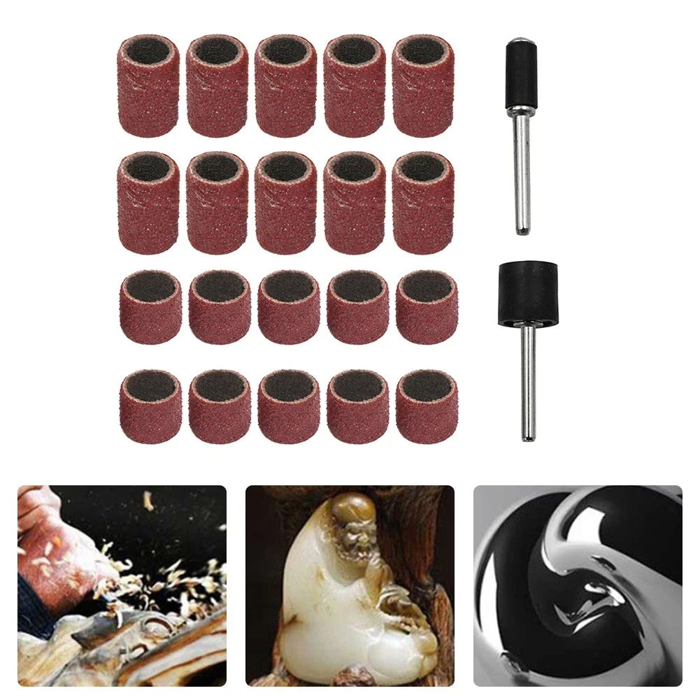 22Pc/set Sanding Ring With Rod Abrasive Rotary Tool Kit Sanding Drum Grinding Head Electric Drill Machine Grinding Sand Ring 
22Pc/set Sanding Ring With Rod Abrasive Rotary Tool Kit Sanding Drum Grinding Head Electric Drill Machine Grinding Sand Ring