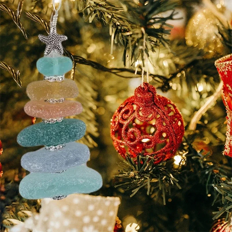 Sea Star Christmas Hanging Ornament, Handmade Crystal Stone Holder Sea Glass Star, Ocean Lover Gifts Collection
Sea Star Christmas Hanging Ornament, Handmade Crystal Stone Holder Sea Glass Star, Ocean Lover Gifts Collection