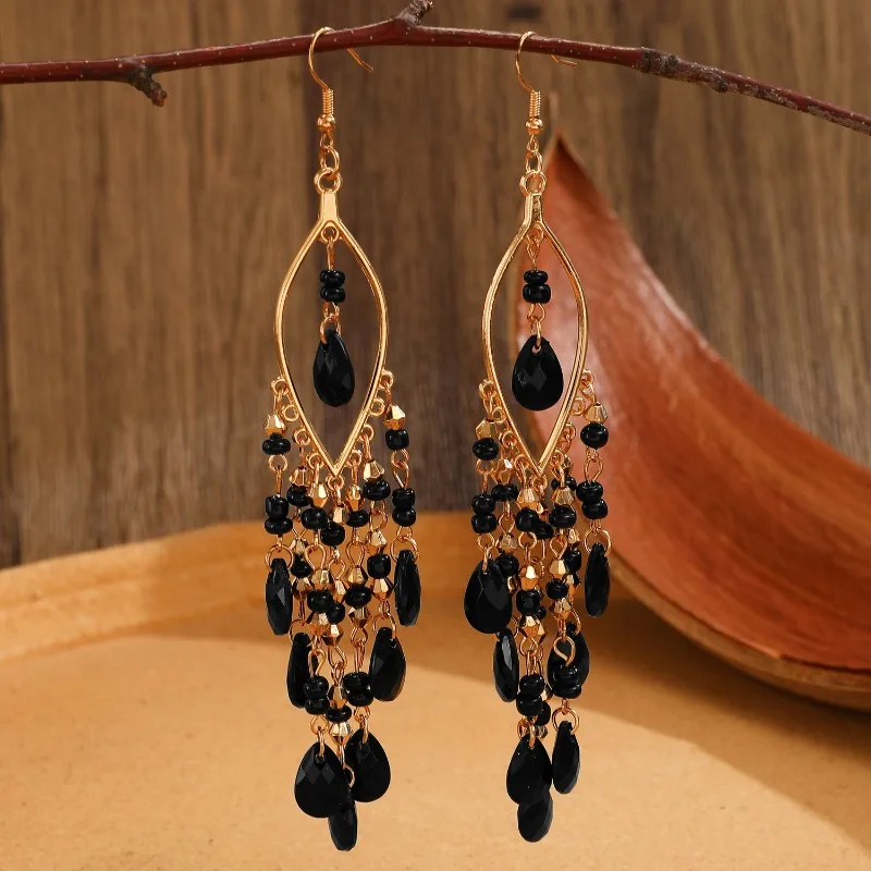 Vintage Bohemian Long Tassel Earrings, Charming Women's Ethnic Jewelry Earrings, Fashionable Party Bohemian Accessories 23 Mallzona S9b3fe0b02f3944aeaaebf062afe79425o Vintage Bohemian Long Tassel Earrings, Charming Women's Ethnic Jewelry Earrings, Fashionable Party Bohemian Accessories Mallzona
