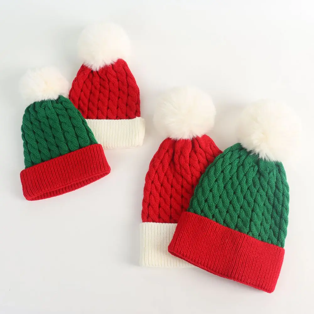 Christmas Parent-child Section Christmas Hat Winter Twist Pattern Woolen Hat Outdoor Warm Knitting Hat Bean Hat Party Hat
Christmas Parent-child Section Christmas Hat Winter Twist Pattern Woolen Hat Outdoor Warm Knitting Hat Bean Hat Party Hat