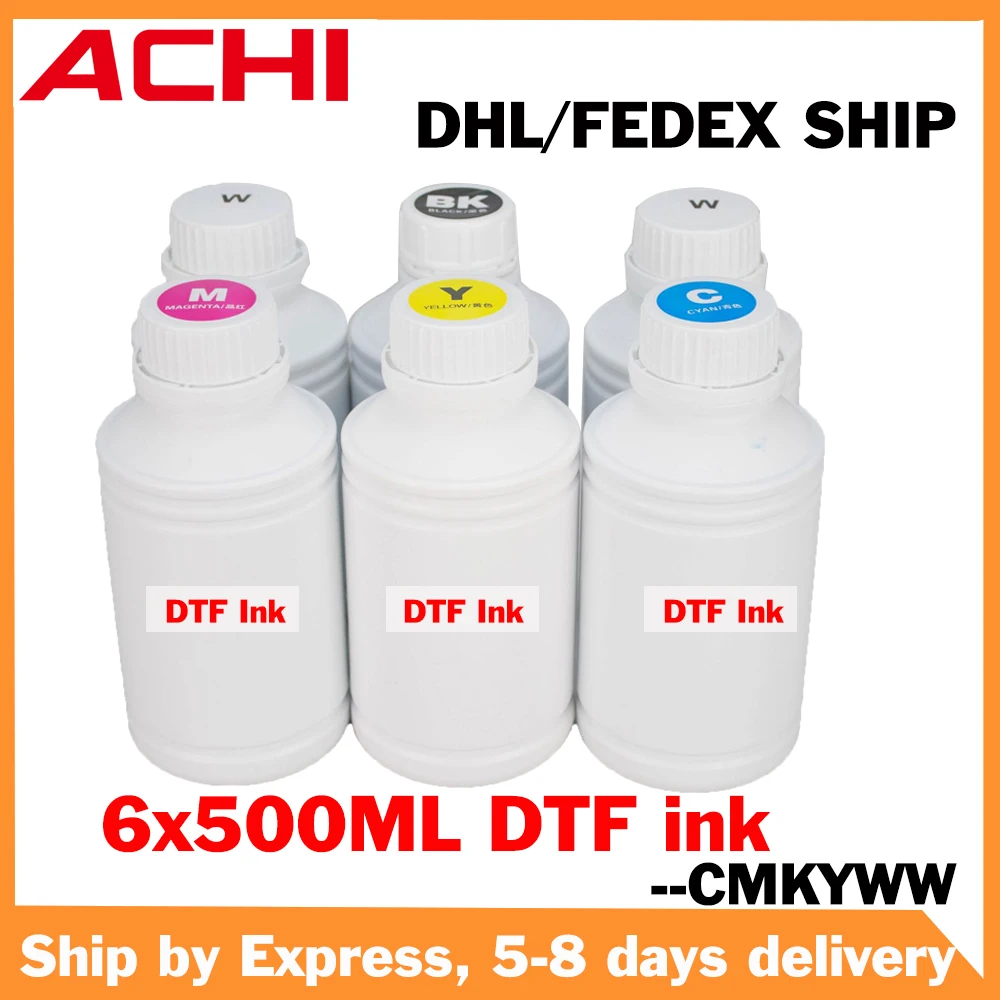 6* 500ML DTF ink kit for direct transfer film for PET film DTF ink DTF printer CMKYWWT 500ML DTF INK Fast Shipping
6* 500ML DTF ink kit for direct transfer film for PET film DTF ink DTF printer CMKYWWT 500ML DTF INK Fast Shipping