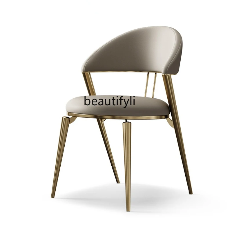 yj Italian Minimalist Dining Chair Home Genuine Leather High-End Art Backrest Armchair New Light Luxury Dining Chair
yj Italian Minimalist Dining Chair Home Genuine Leather High-End Art Backrest Armchair New Light Luxury Dining Chair