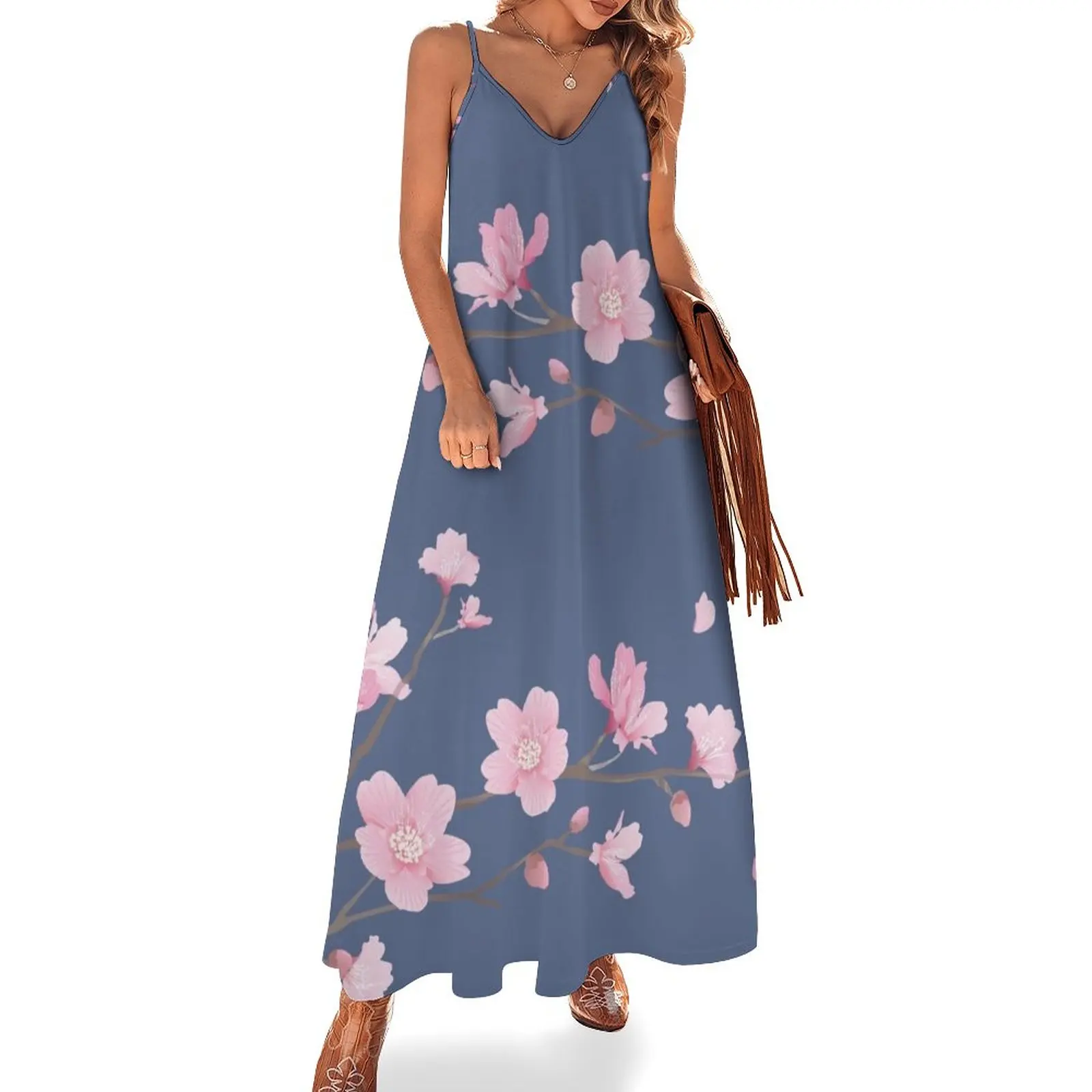 New Cherry Blossom flower plant - Denim blue Sleeveless Dress evening dresses ladies birthday dress for women luxury 2023
New Cherry Blossom flower plant - Denim blue Sleeveless Dress evening dresses ladies birthday dress for women luxury 2023