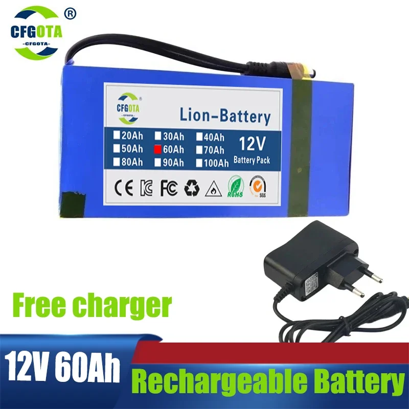 12V battery lithium battery Polymer Lithium Battery large capacity 60000mAh Lever Speaker Solar Lamp Outdoor Power Long life
12V battery lithium battery Polymer Lithium Battery large capacity 60000mAh Lever Speaker Solar Lamp Outdoor Power Long life