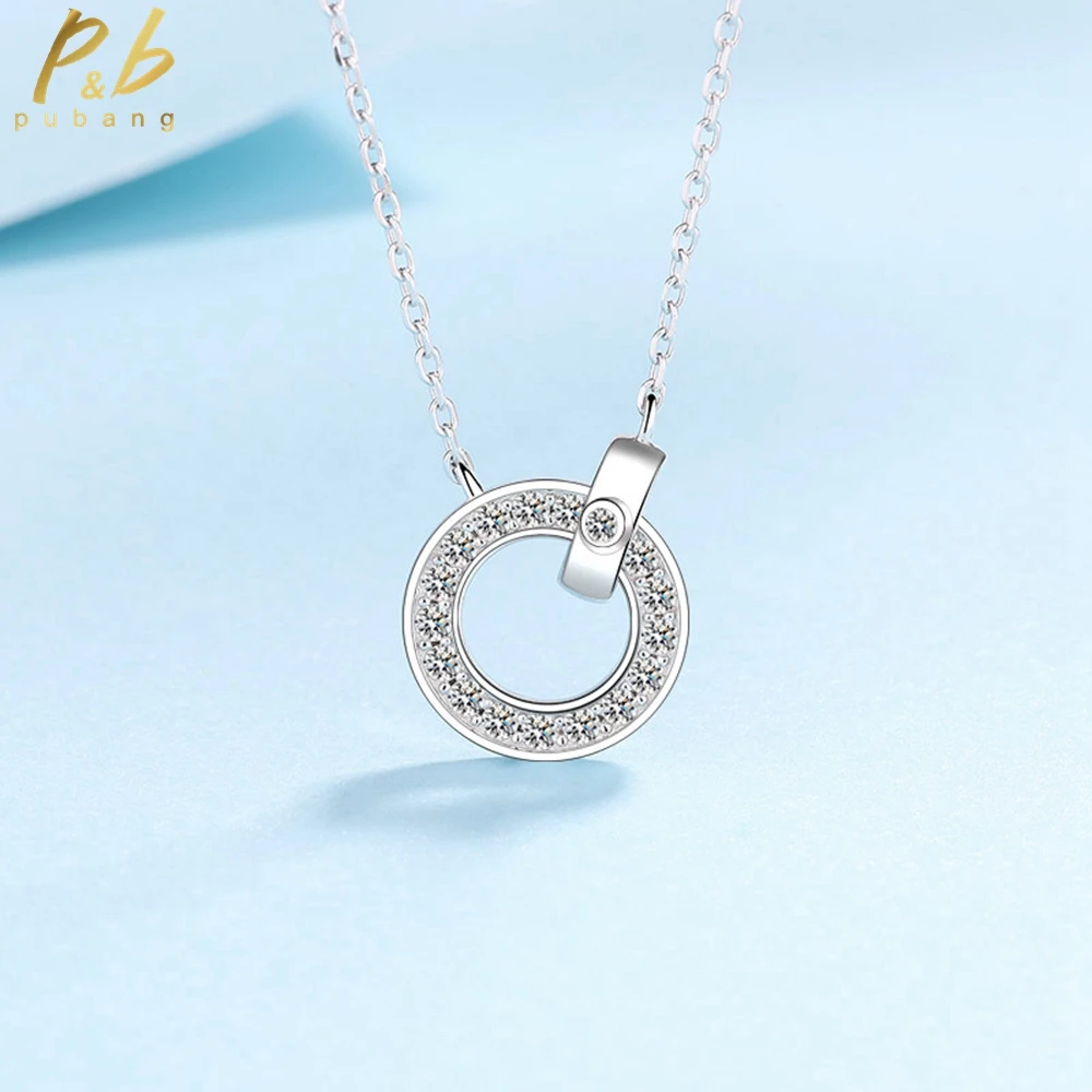 PuBang Fine Jewelry 100% 925 Sterling Silver Full GRA Moissanite Diamond Pendant Necklacefor Women Engagement Gift Free Shipping 
PuBang Fine Jewelry 100% 925 Sterling Silver Full GRA Moissanite Diamond Pendant Necklacefor Women Engagement Gift Free Shipping