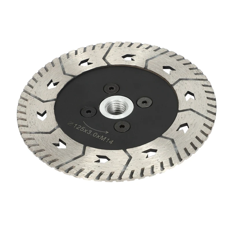 

AT35 4 Pcs 125 X 2.8Mm M14 Double-Sided Diamond Saw Blade Grinding Slice Sharp Type With Flange