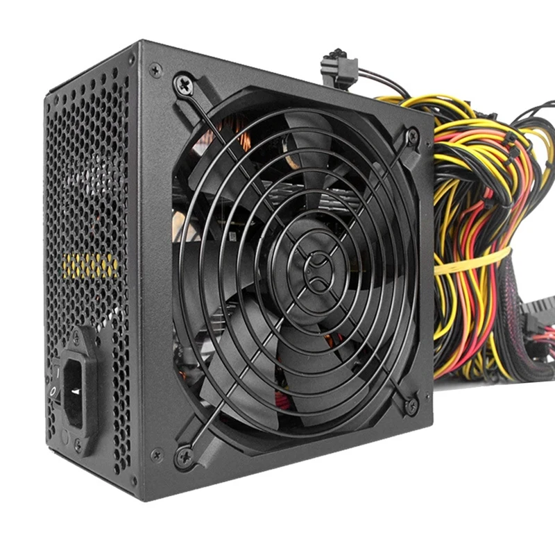 

BTC Bitcoin Mining CPU PSU Power Supply Source 2000W 160V-240V ATX 95% Efficiency Miner Support 8 GPU Graphic Card