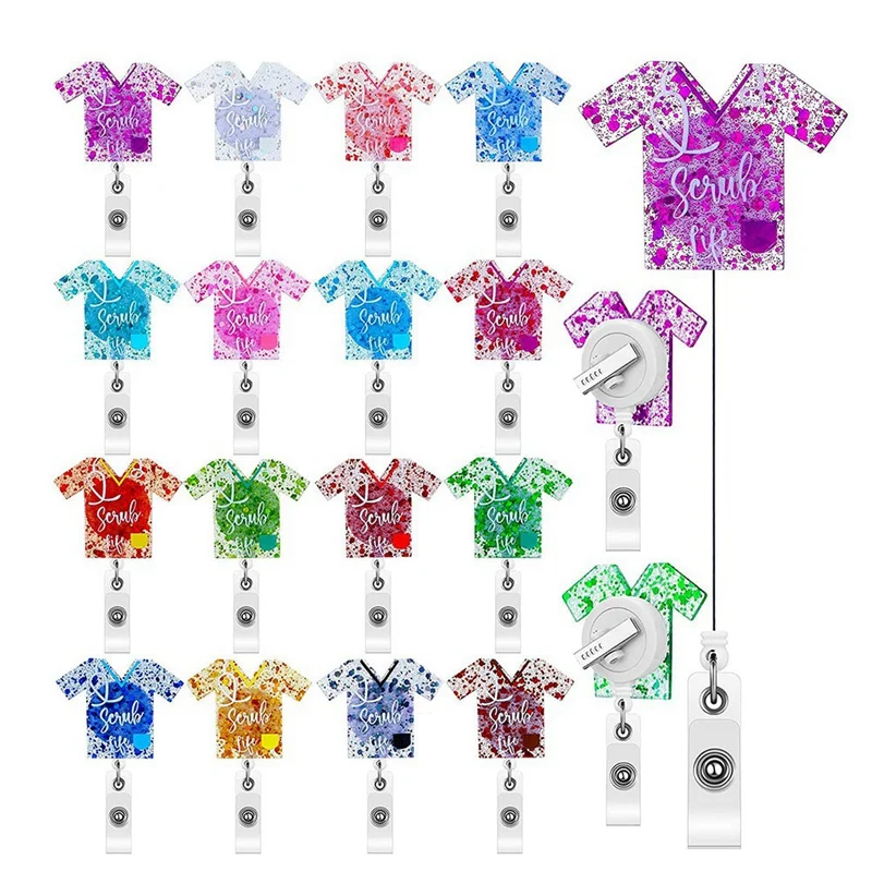 16 Pieces Nurse Retractable Badge Reel Holder Nurse Badge Reel ID Name Badge Holder Nurse Teacher Student
16 Pieces Nurse Retractable Badge Reel Holder Nurse Badge Reel ID Name Badge Holder Nurse Teacher Student
