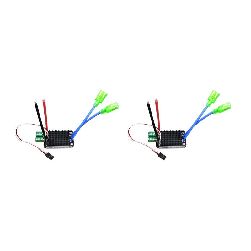 2X High Power 12V-24V Waterproof Bidirectional RC ESC Brush ESC For RC Car And Boat 640A
2X High Power 12V-24V Waterproof Bidirectional RC ESC Brush ESC For RC Car And Boat 640A