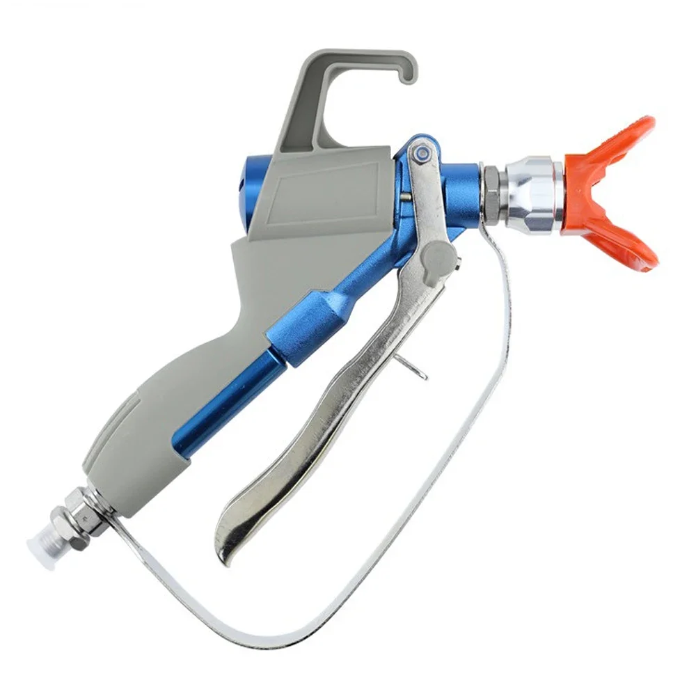 350Bar 5000psi 1/4NPS Inlet Spray Gun Inlet Connector Gun AG19 Four fingers Straight shank High Pressure Airless Paint Spray Gun
350Bar 5000psi 1/4NPS Inlet Spray Gun Inlet Connector Gun AG19 Four fingers Straight shank High Pressure Airless Paint Spray Gun