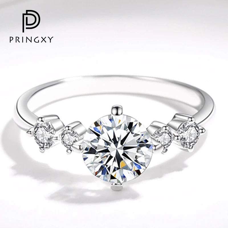 PRINGXY 1 Carat Starry Sky Moissanite Diamond with GRA Certificate Ring For Women 925 Sterling Silver Wedding Fine Jewelry Gifts
PRINGXY 1 Carat Starry Sky Moissanite Diamond with GRA Certificate Ring For Women 925 Sterling Silver Wedding Fine Jewelry Gifts