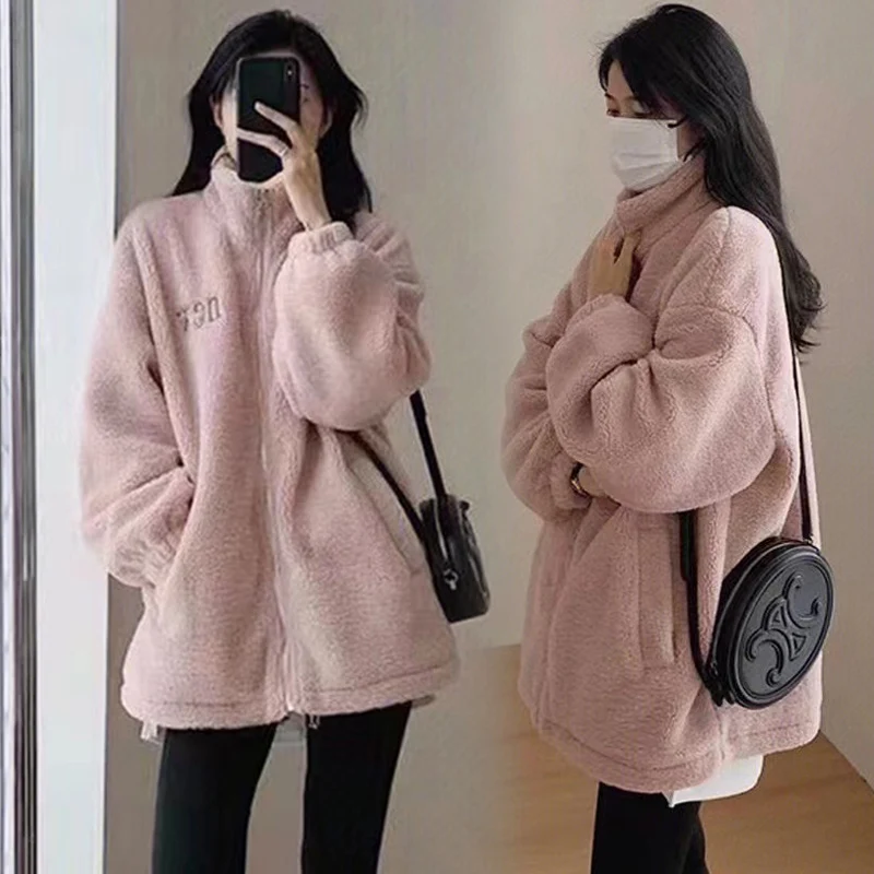 2024 Winter Maternity Pink Coats Long Sleeve Turtleneck Zipper Fly Thick Warm Pregnant Woman Berber Fleece Jacket Pregnancy Coat
2024 Winter Maternity Pink Coats Long Sleeve Turtleneck Zipper Fly Thick Warm Pregnant Woman Berber Fleece Jacket Pregnancy Coat