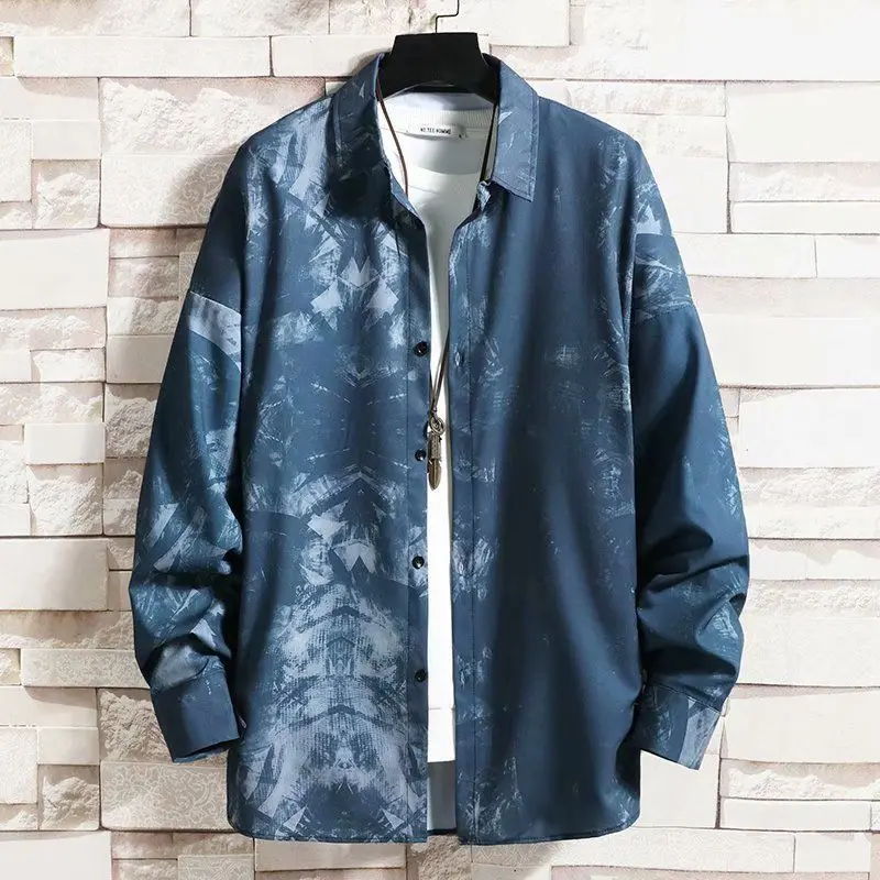 Korean Fashion Teenage Blue Tie Dye Print Hawaiian Tops Summer Vintage Streetwear Oversized Men's Shirt Harajuku Hip Hop H67
Korean Fashion Teenage Blue Tie Dye Print Hawaiian Tops Summer Vintage Streetwear Oversized Men's Shirt Harajuku Hip Hop H67