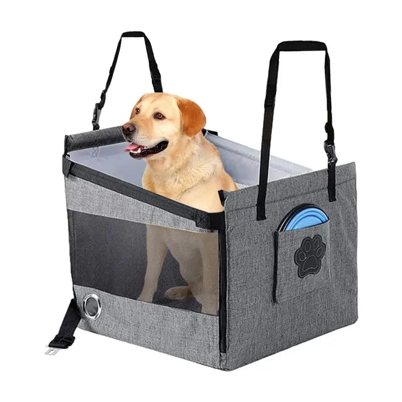 

Автомобильное сиденье для щенков, воздухопроницаемая переноска для маленьких и средних собак, вес 44 фунта, с карманом для хранения