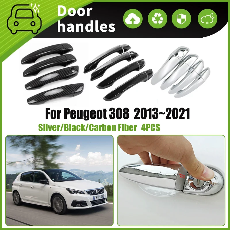 

Car Door Handle Covers For Peugeot 308 II T9 2013~2021 Scratchproof Chromium Styling Sticker Trim Exterior Part Auto Accessories