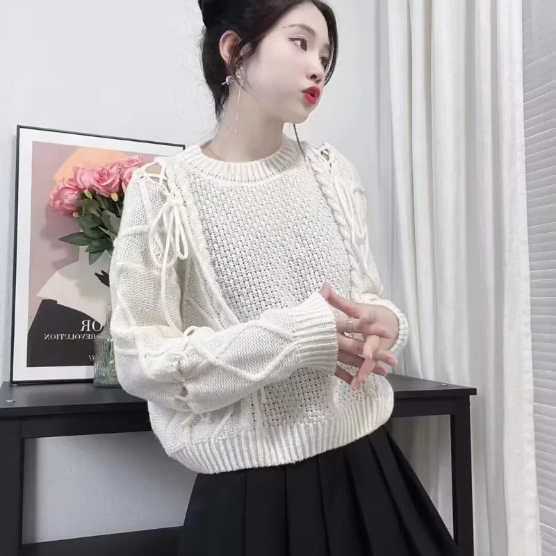 Пуловер 2023 осенний ажурный дизайн на ощупь универсальный ремень круглый вырез свитер женский универсальный короткий свитер с длинным рукавом женский
Пуловер 2023 осенний ажурный дизайн на ощупь универсальный ремень круглый вырез свитер женский универсальный короткий свитер с длинным рукавом женский