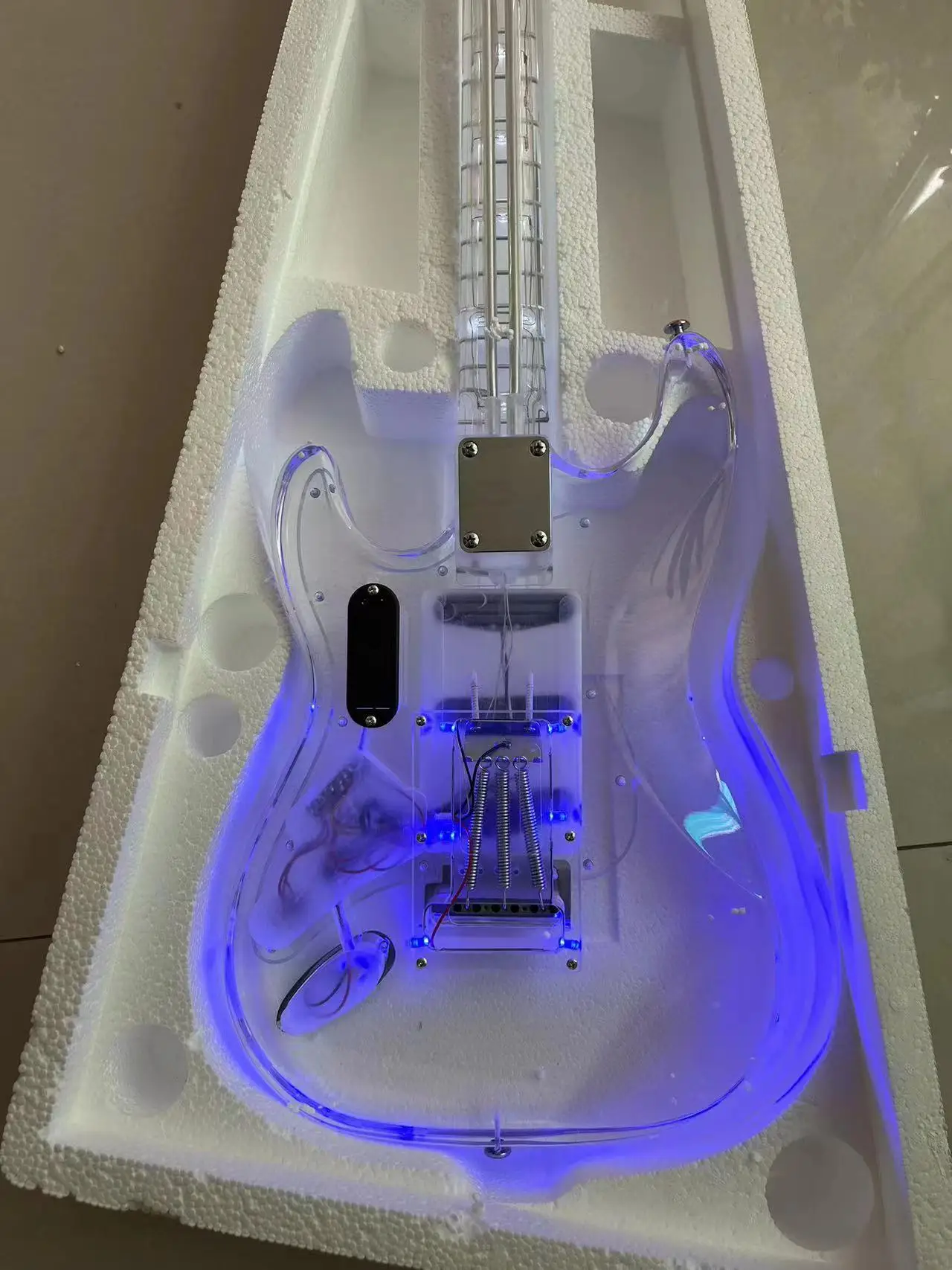 

Высококачественная акриловая прозрачная Органическая стеклянная гармоника, цветная гитара, прозрачная электрическая гитара, быстрая доставка