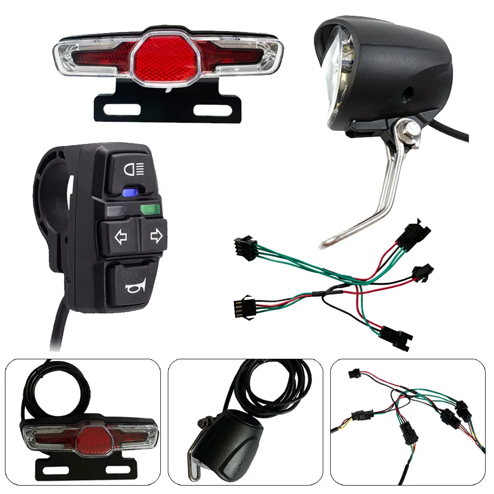 Headlight Kits Ebike Headlight Kits For E-bike Retrofit 108G 12V-80 1600mm 3 Pins 36/48V 4 Pins 70G IPX4 Durable
Headlight Kits Ebike Headlight Kits For E-bike Retrofit 108G 12V-80 1600mm 3 Pins 36/48V 4 Pins 70G IPX4 Durable