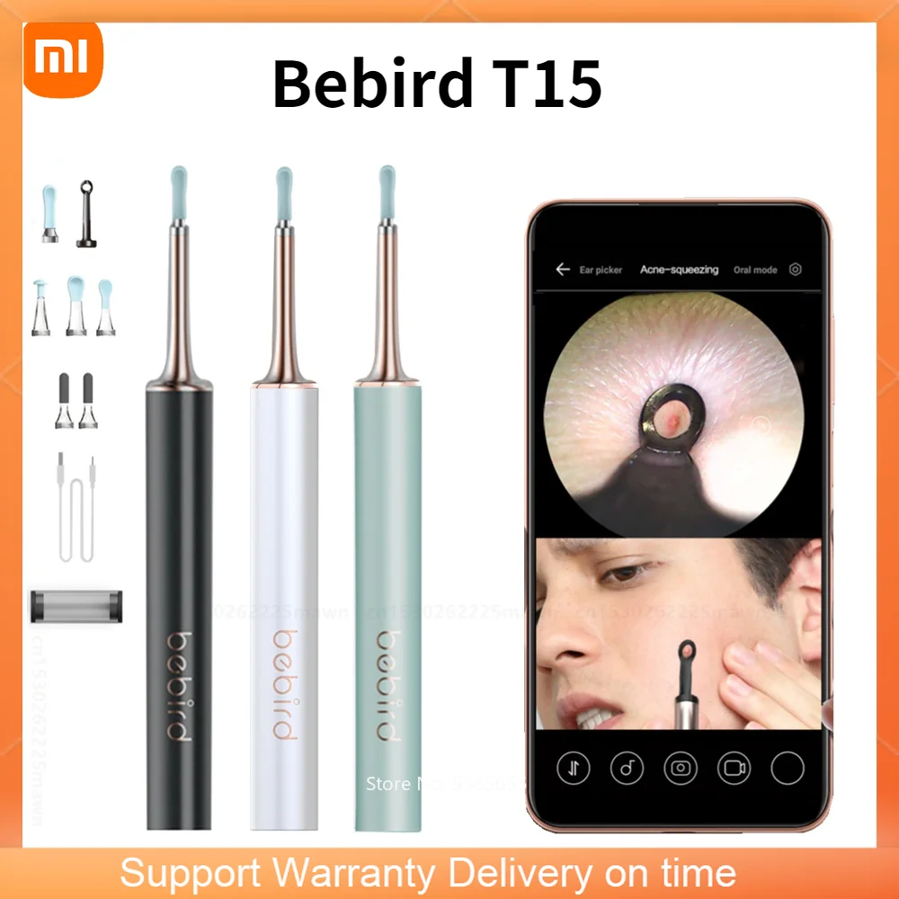 Xiaomi Bebird T15 Visual Ear Cleaner Health Care Minifit 2in1 Acne Wax Removal Tool HD1080P Otoscope IP67 Waterproof Endoscope 
Xiaomi Bebird T15 Visual Ear Cleaner Health Care Minifit 2in1 Acne Wax Removal Tool HD1080P Otoscope IP67 Waterproof Endoscope