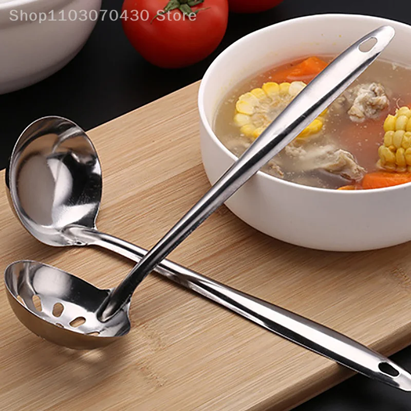 

Корейская из нержавеющая сталь ложка творческая длинная ручка отель горячий горшок Spoon Spoon Ladle Home Kitchen Essential Tools