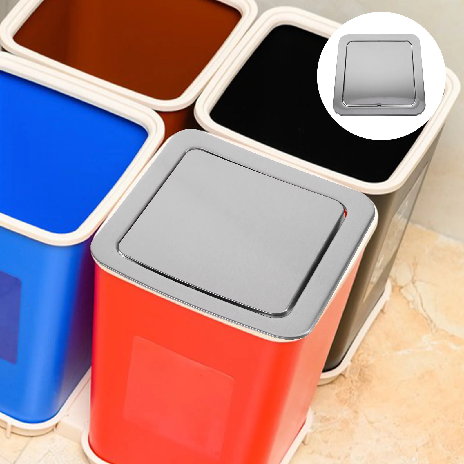 Stainless Steel Flap Flush Recessed Built-In Balance Swing Flap Lid Cover Trash Bin Garbage Can Kitchen Counter Top
Stainless Steel Flap Flush Recessed Built-In Balance Swing Flap Lid Cover Trash Bin Garbage Can Kitchen Counter Top