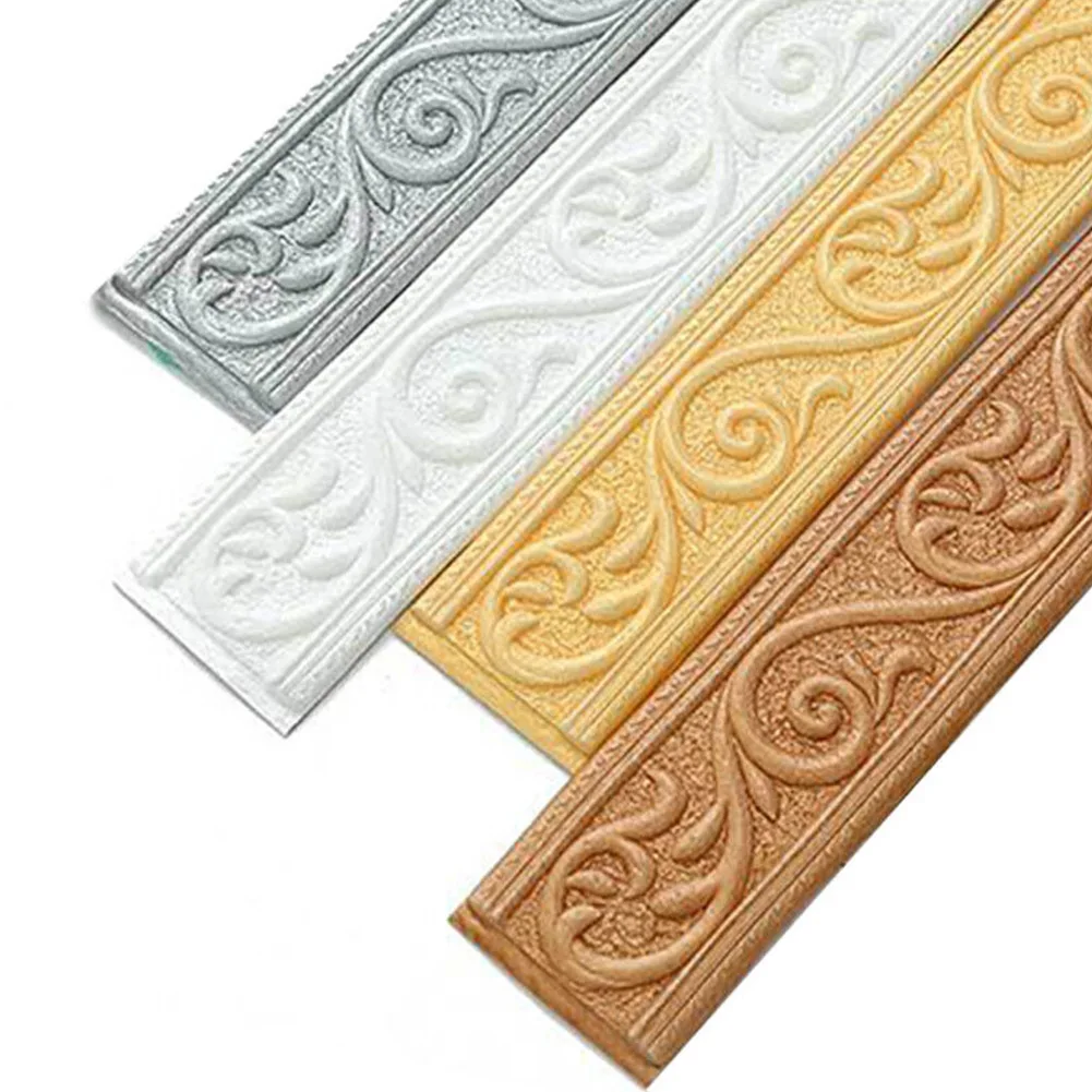 Sticker Wall Trim Line 3D Foam Molding Trim 3D Tiles DIY Sticker Border Silver Skirting Skirting Border Widely
Sticker Wall Trim Line 3D Foam Molding Trim 3D Tiles DIY Sticker Border Silver Skirting Skirting Border Widely