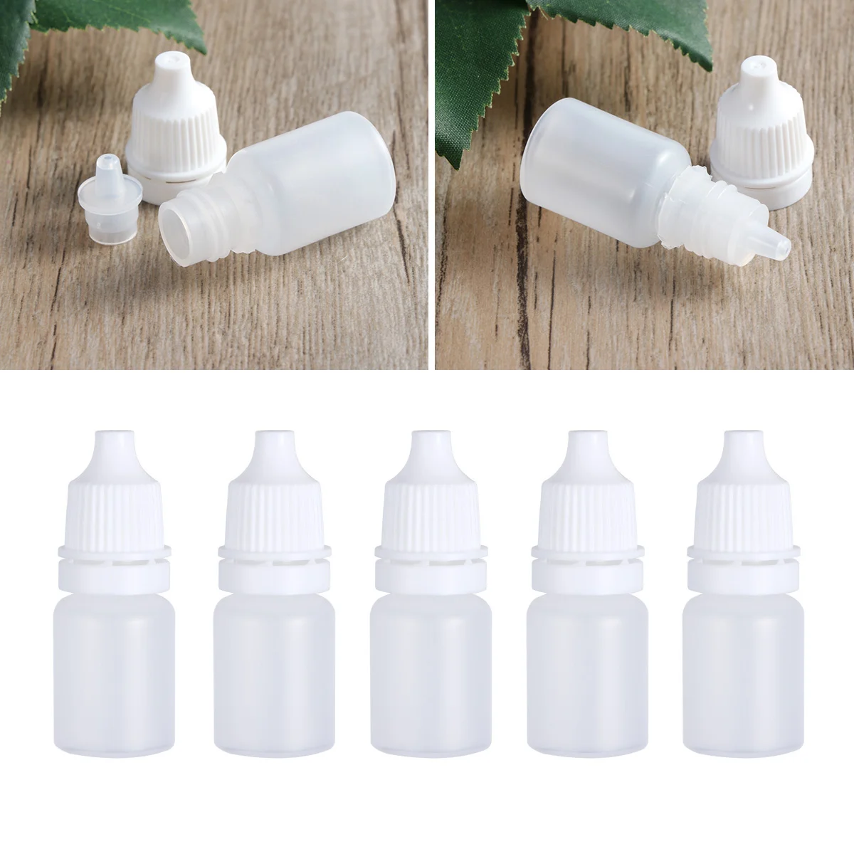

30Pcs Squeezable Dropper Bottles 5ml Empty Eye Dropper Sample Essential Oil Container Makeup Vial