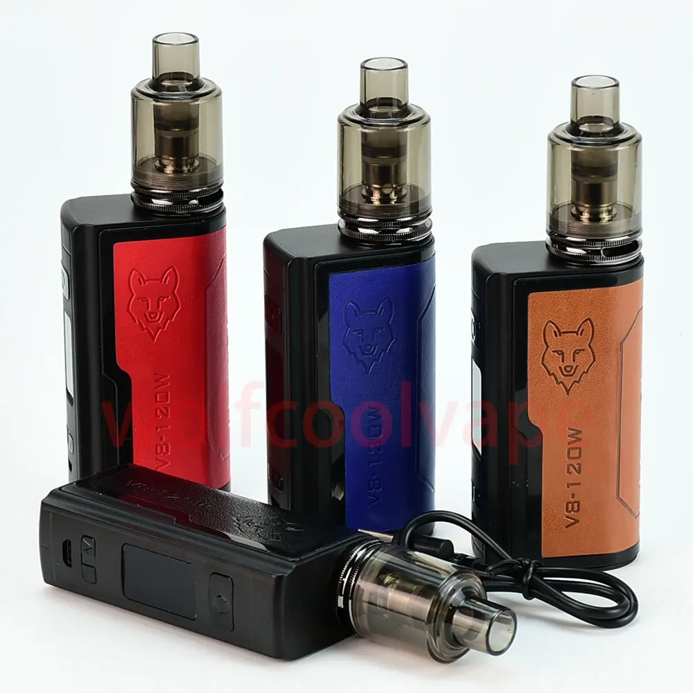 

120W Electronic Cigarette kit build-in 2200mah Battery 2.5ml Tank OLED Screen Huge Vape Box mod Vaper Pen Vaporizer vapor