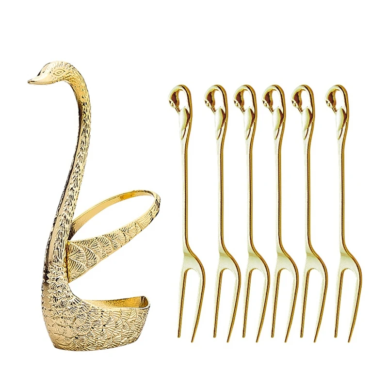 AT35 7 Pcs Swan Base Holder Dinnerware Set Cutlery Coffee Cake Fruit Salad Dessert Flatware Teaspoon
AT35 7 Pcs Swan Base Holder Dinnerware Set Cutlery Coffee Cake Fruit Salad Dessert Flatware Teaspoon