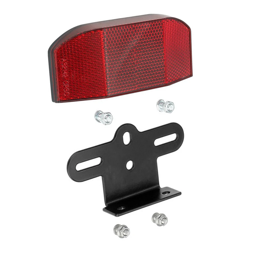 

Good Reflective Effect Lightweight Rack Reflector Bicycle Includes Stand Rear Tail Light Warning Film For All Bikes