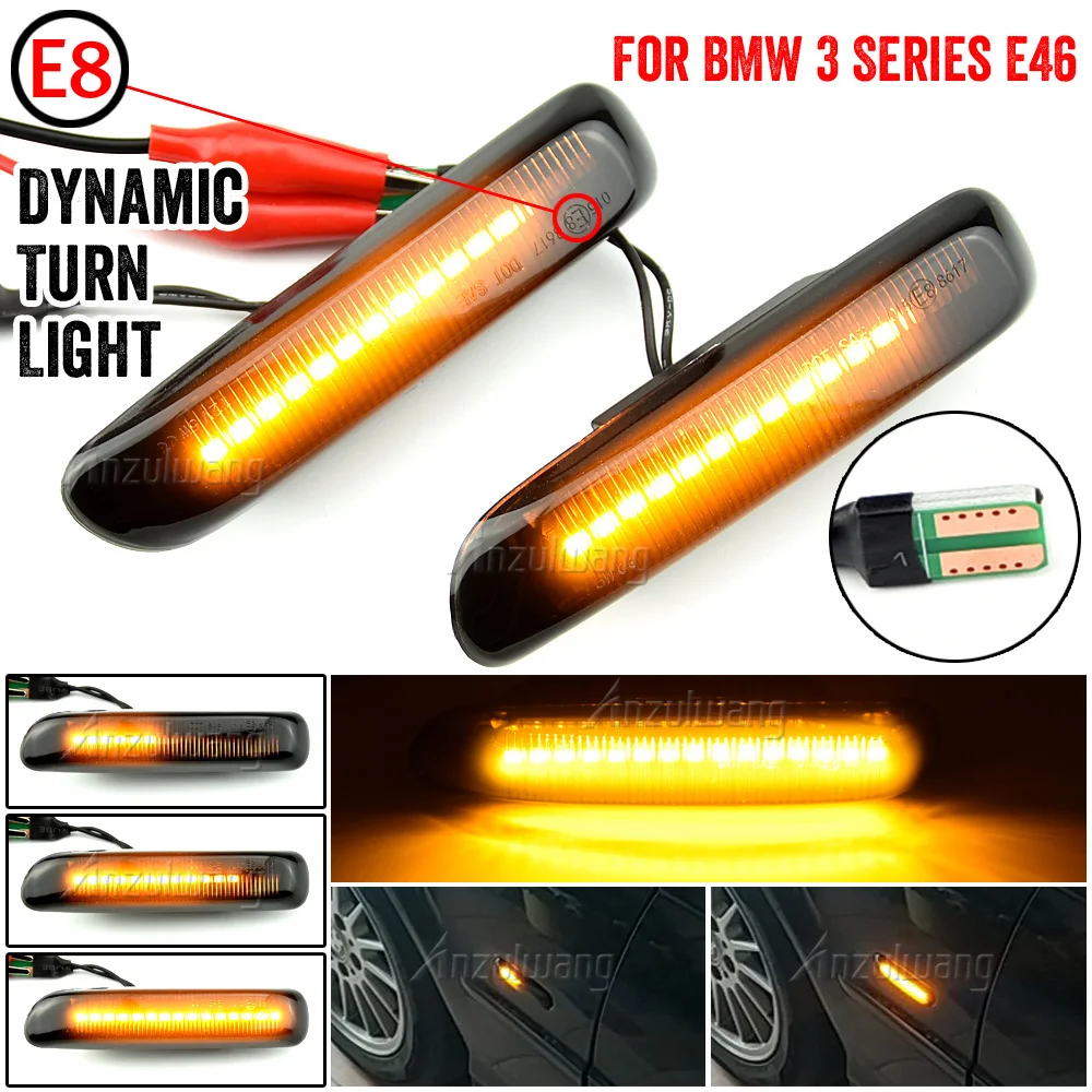 Pair Dynamic Led Side Marker Flowing Turn Signal Light Indicator Blinker For BMW E46 Coupe Compact Cabriolet Touring Saloon
Pair Dynamic Led Side Marker Flowing Turn Signal Light Indicator Blinker For BMW E46 Coupe Compact Cabriolet Touring Saloon