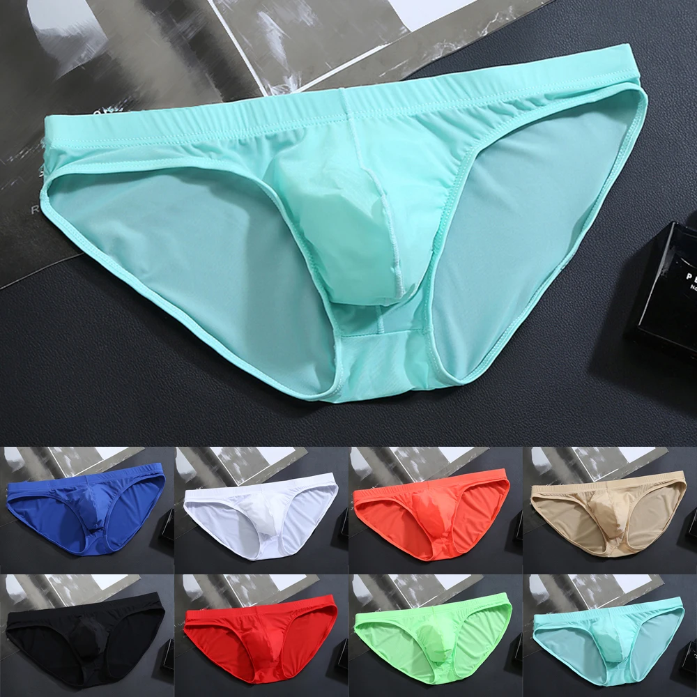

Sexy Mens Underwear Soft Comfortable Briefs Seamless Low Waist Underpants Male U Convex Pouch Design Multiple Colors And Sizes