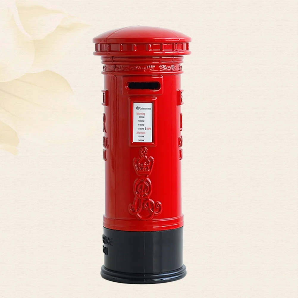 British Red Mailbox Piggy Bank Pillar Box Banks with High Capacity Vintage Safe Box for Kids Children Saving British Style 
British Red Mailbox Piggy Bank Pillar Box Banks with High Capacity Vintage Safe Box for Kids Children Saving British Style