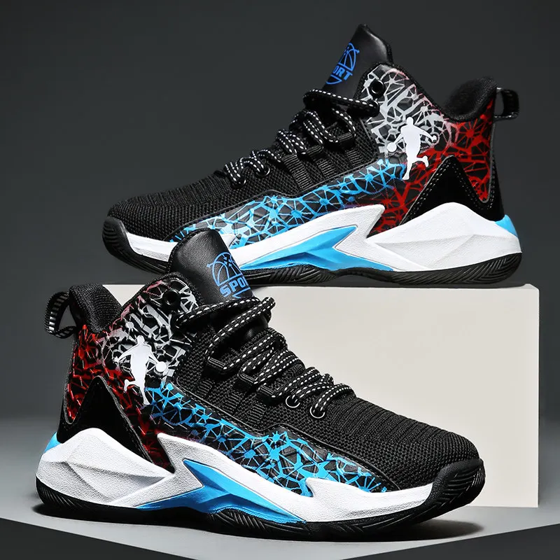 New Classic Children's Basketball Sneakers Outdoor Non-slip Basketball Shoes Child Boy Knit Breathable Kids Casual Sports Shoes
New Classic Children's Basketball Sneakers Outdoor Non-slip Basketball Shoes Child Boy Knit Breathable Kids Casual Sports Shoes