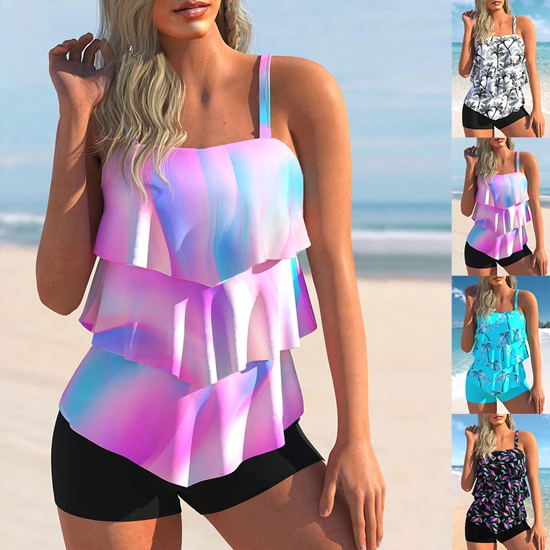 2023 New Summer Women's Regular Tankini Beach Set Monokini Swimwear Swimwear Two Piece Swimwear Fashion Print Tankin
2023 New Summer Women's Regular Tankini Beach Set Monokini Swimwear Swimwear Two Piece Swimwear Fashion Print Tankin