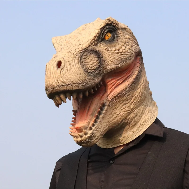 Realistic Jurassic Dinosaur Masks Fierce Latex Tyrannosaurus Adult Halloween Carnival Party Costume Accessories Holiday Tiaras
Realistic Jurassic Dinosaur Masks Fierce Latex Tyrannosaurus Adult Halloween Carnival Party Costume Accessories Holiday Tiaras