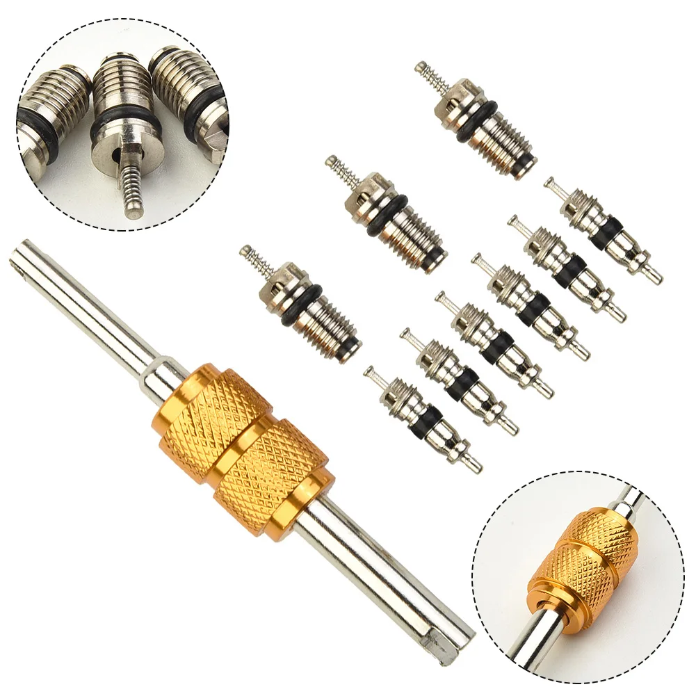 9pcs Small+big Air Conditioning Valve Core Bear The Impact/freon(R134a)/oil/water Tightness And The Corrosion Car Engine Parts
9pcs Small+big Air Conditioning Valve Core Bear The Impact/freon(R134a)/oil/water Tightness And The Corrosion Car Engine Parts