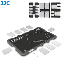 JJC Thin Micro SD Card Holder SD Card Case Wallet Credit Card Size for SD Micro SD TF Cards Hard Shell Camera Photo Accessories JJC Thin Micro SD Card Holder SD Card Case Wallet Credit Card Size for SD Micro SD TF Cards Hard Shell Camera Photo Accessories