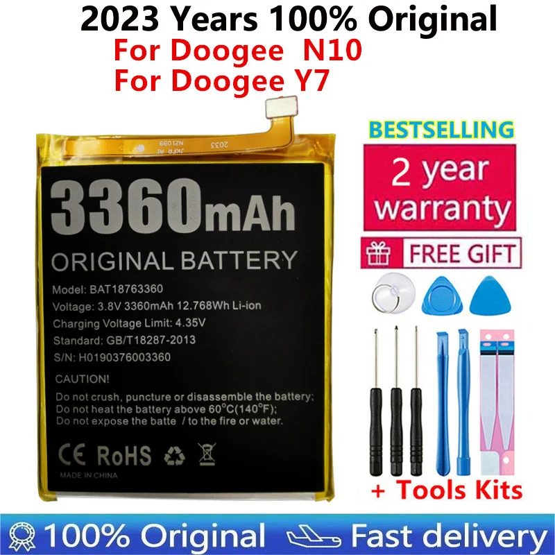 100% Original High Quality New 3360mAh Replacement Battery For Doogee Y7 N10 Cell Phone Battery Batteries Bateria
100% Original High Quality New 3360mAh Replacement Battery For Doogee Y7 N10 Cell Phone Battery Batteries Bateria
