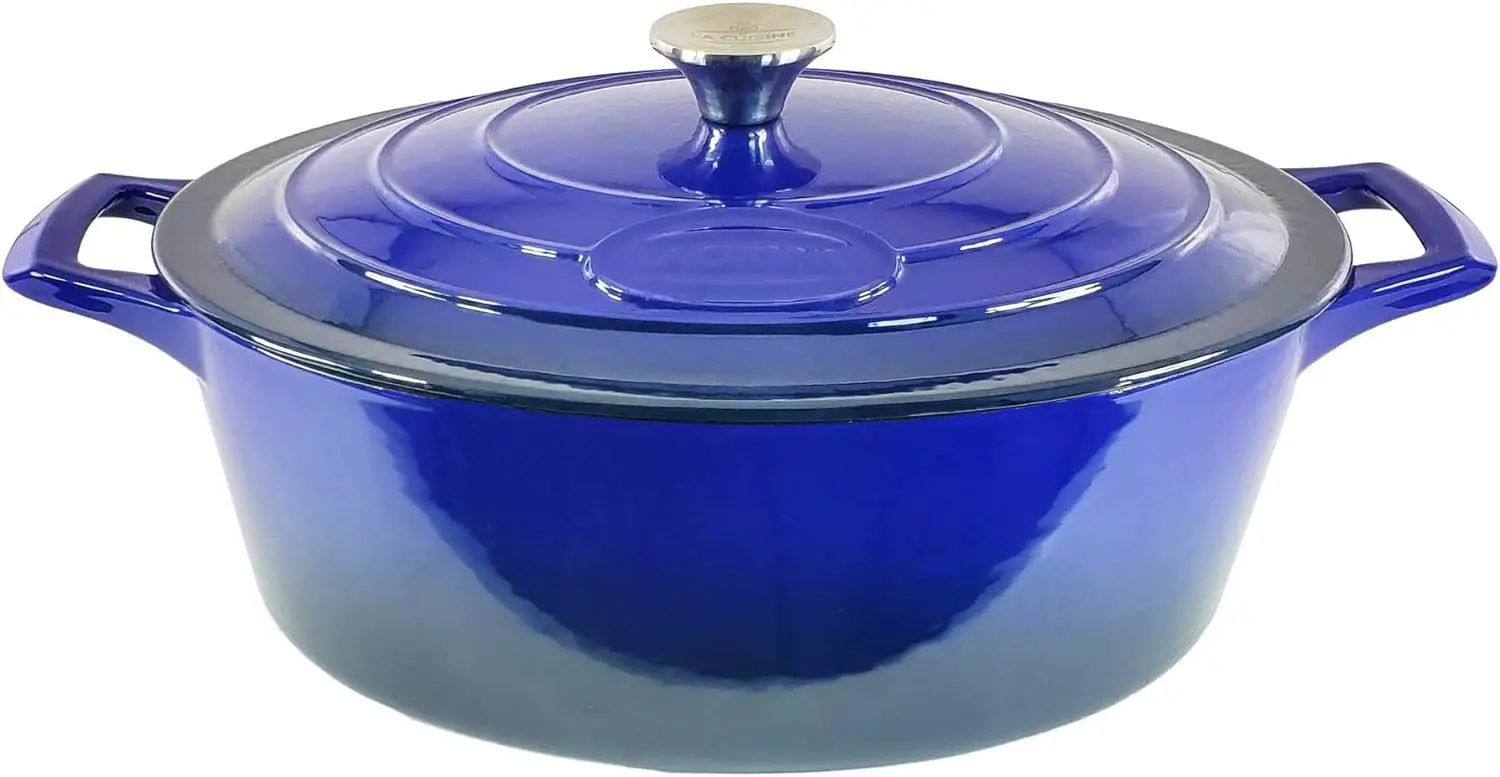 Cuisine 6270 Enameled Cast Iron Covered Oval Dutch Oven Casserole Pot, 6.75 QT ( 6.5 Liter ) / 13x9.8x6.3\u201D ( 33x25x16 CM ).
Cuisine 6270 Enameled Cast Iron Covered Oval Dutch Oven Casserole Pot, 6.75 QT ( 6.5 Liter ) / 13x9.8x6.3\u201D ( 33x25x16 CM ).